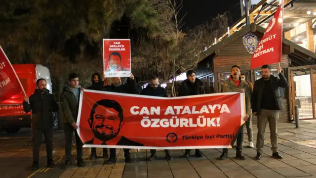Kayseri'de 'Can Atalay' protestosu