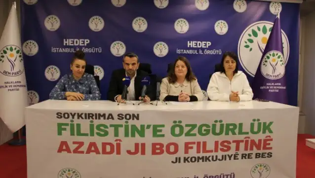 DEM Parti Esenyurt'ta Filistin ile Dayanışma’ mitingi düzenleyecek