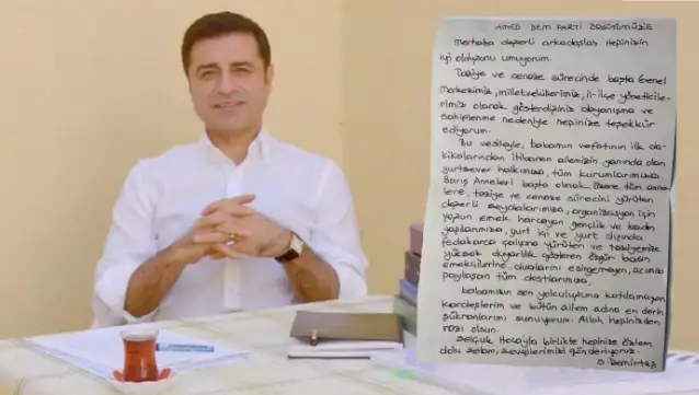Demirtaş taziye nedeniyle dayanışma gösterenlere teşekkür etti