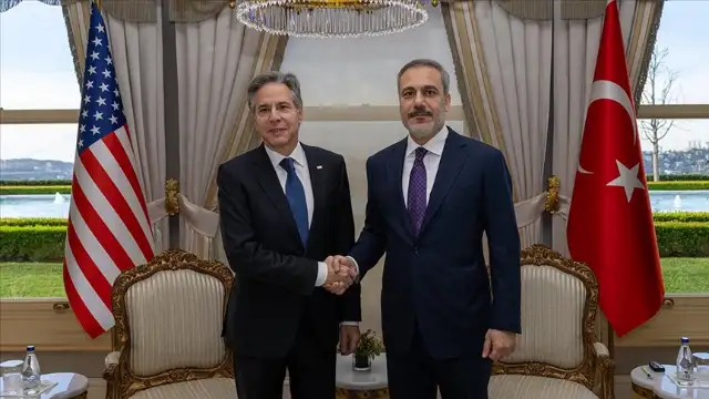 Dışişleri Bakanı Fidan, ABD'li mevkidaşı Blinken ile bir araya geldi