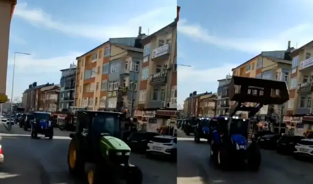 Avrupa'daki eylemler Konya'ya sıçradı! Çiftçiler traktörleriyle sokağa indi
