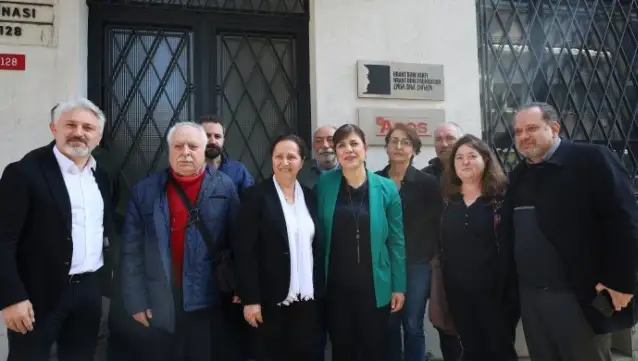 DEM Parti İBB eşbaşkan adaylarından Agos Gazetesi’ni ziyaret etti