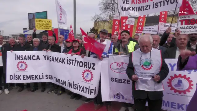 Emekliler eylemde: İnsanca yaşamak emeklilerin hakkı değil mi?