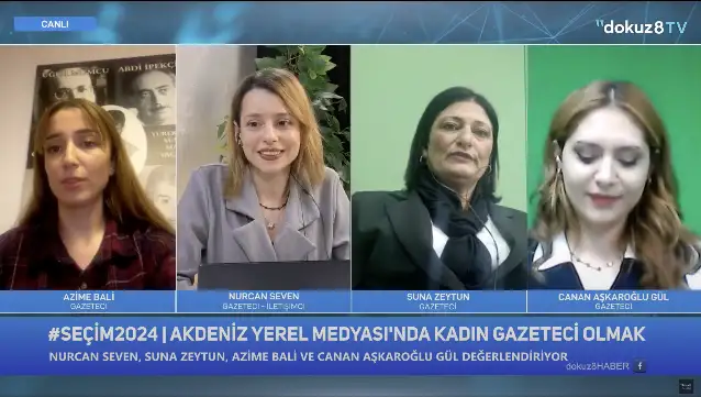 dokuz8HABER yayın serisi sürüyor: Akdeniz Yerel Medyası'nda kadın gazeteci olmak