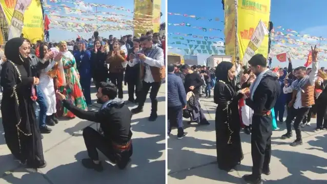 Newroz’da evlenme teklifi