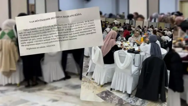 TÜGVA iftar yemeği faturasını belediyeye ödetti