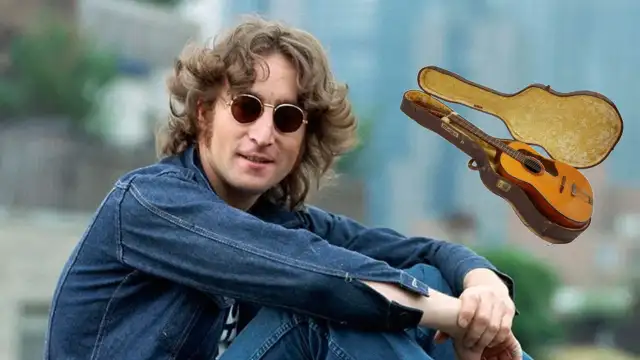 John Lennon'ın 50 yıl sonra bulunan gitarı açık artırmayla satılacak