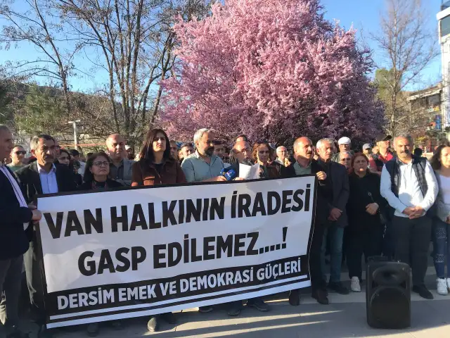 Dersim’de Abdullah Zeydan'a destek: Van halkının iradesi gasp edilemez