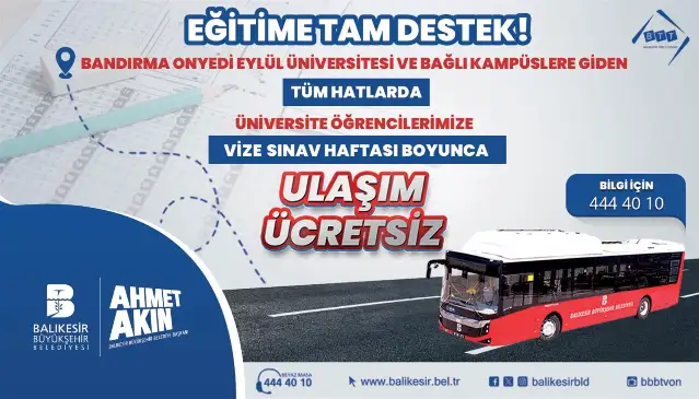 Balıkesir Büyükşehir Belediyesi'nden  öğrencilere destek ve çocuklara bayram hediyesi