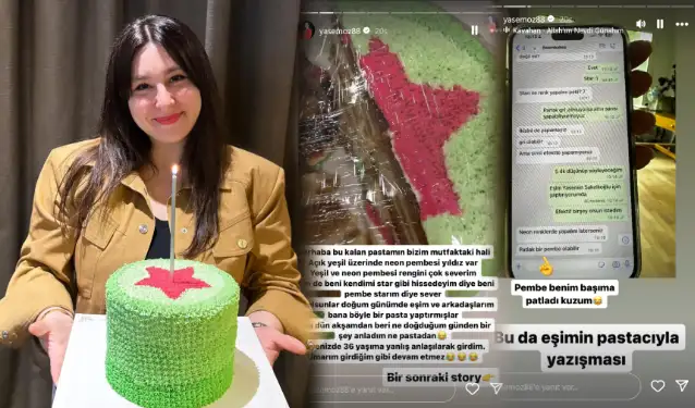 Yasemin Sakallıoğlu'ndan pasta açıklaması