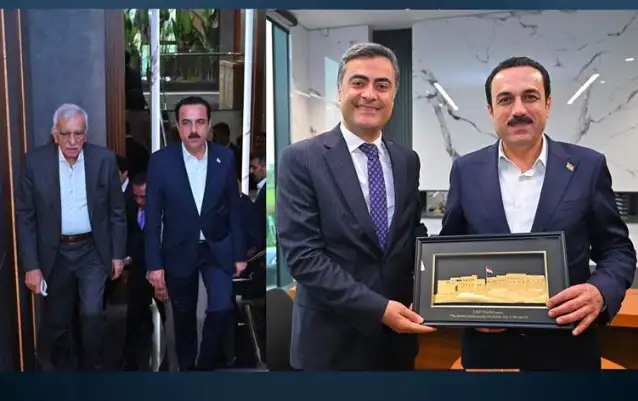 Erbil Valisi, Ahmet Türk ve Abdullah Zeydan ile görüştü