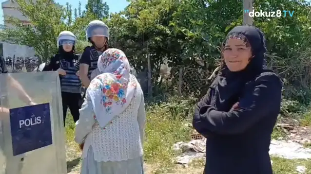Yine AKP'li belediye yine yurttaşların feryatları arasında yıkım!