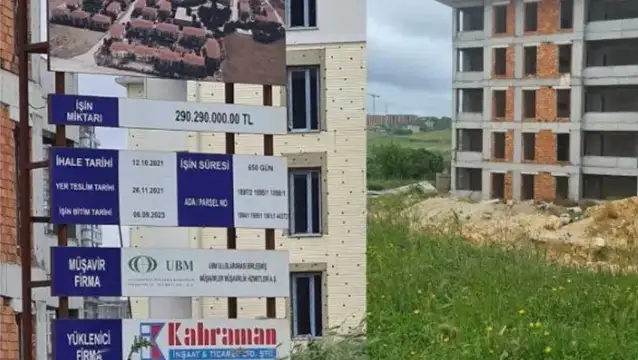 AKP’li müteahhit ihaleyi aldı, inşaatı yarım bıraktı