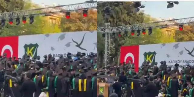 Kadıköy Anadolu Lisesi öğrencilerinden yasakçı müdüre protesto!