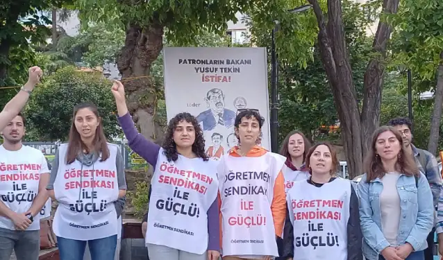 Özel sektör öğretmenleri Eğitim Nöbeti'nde! "Patronların Bakanı Yusuf Tekin İstifa"