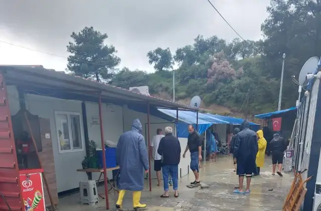 ASO Konteyner Kent yağışlardan nasibini aldı!