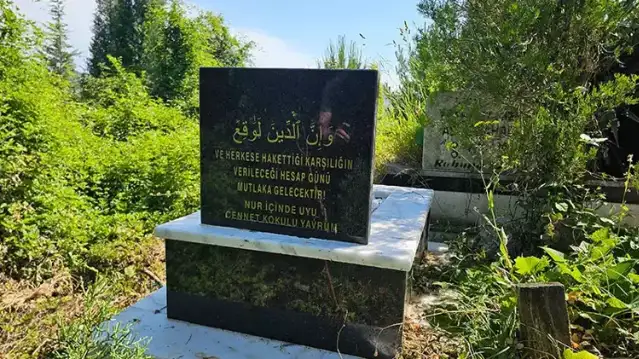 Cinsel istismardan ölen Nisanur bebeğin mezarını soruşturmayı yürüten komiser yaptırmış