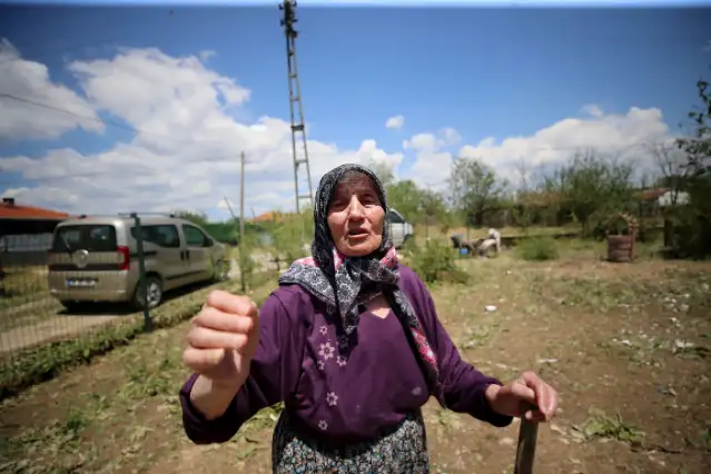 Emine nine dolu nedeniyle ölen "leylek dostları"na ağlıyor