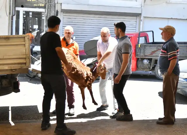 Manisa’da büyükbaşlar çiftliklerde küçükbaşlar şehir merkezinde kesildi