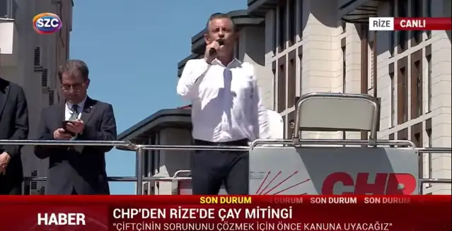 CHP'den Rize’de "Çay Mitingi": 17 lira çay fiyatını açıklamaya utanıp tweet attırıyorlar