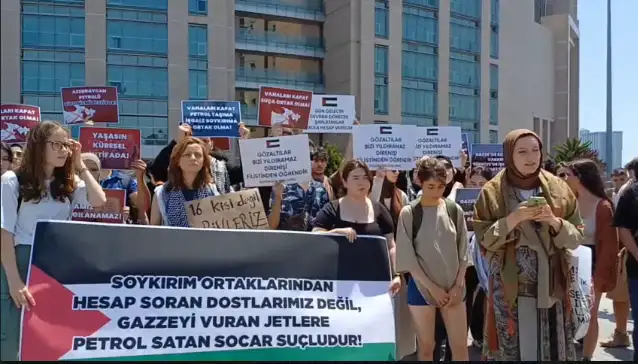 SOCAR protestocuları adliyede