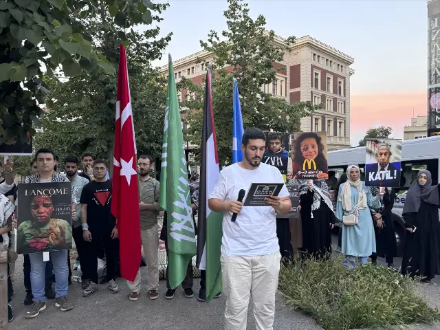 Almanya'nın İsrail'e silah desteği İstanbul'da protesto edildi