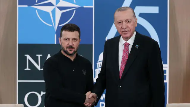 Erdoğan, Zelenskiy ile bir araya geldi
