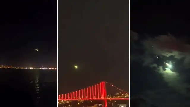İstanbul ve çevre illerde göktaşı görüldü