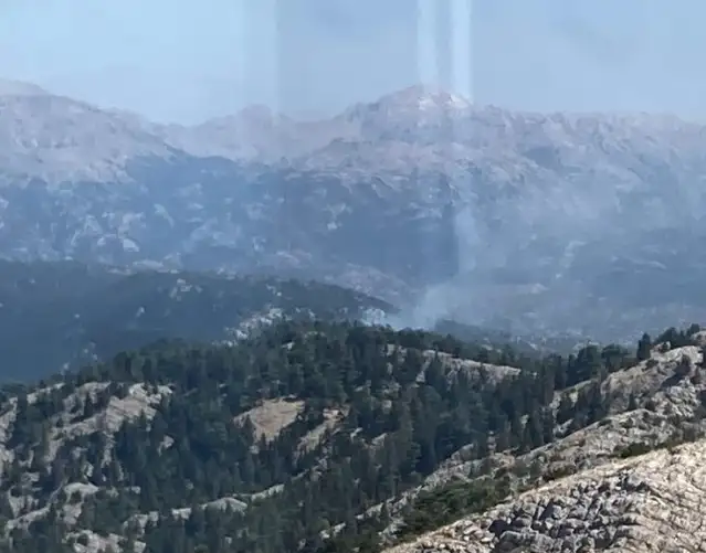 Antalya'nın Akseki ilçesinde çıkan orman yangını kontrol altında
