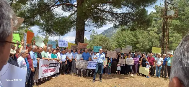 Kaş’ta çevre eylemi