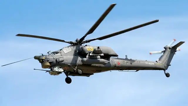 Rusya'da askeri helikopter düştü