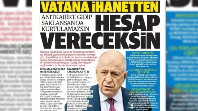 Yeni Şafak-Ümit Özdağ kavgası büyüyor: 'Vatana ihanetten hesap vereceksin'
