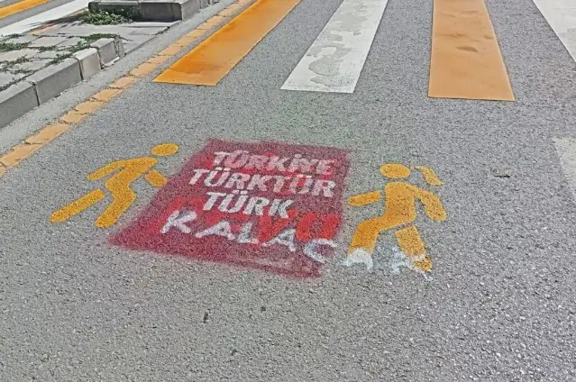 Van'da ‘Türkiye Türktür, Türk kalacak’ yazan çocuk, polisten fikir almış