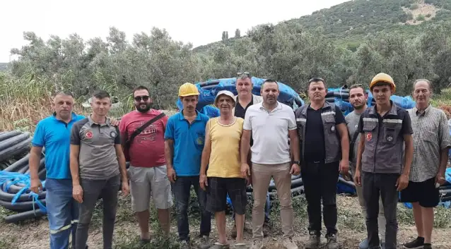 Başkan Akın, 20 hektar alanı suyla buluşturdu