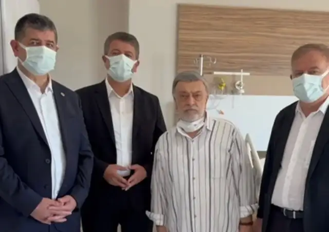 Başkan Tutdere, Kahtalı Mıçı’yı hastanede ziyaret etti