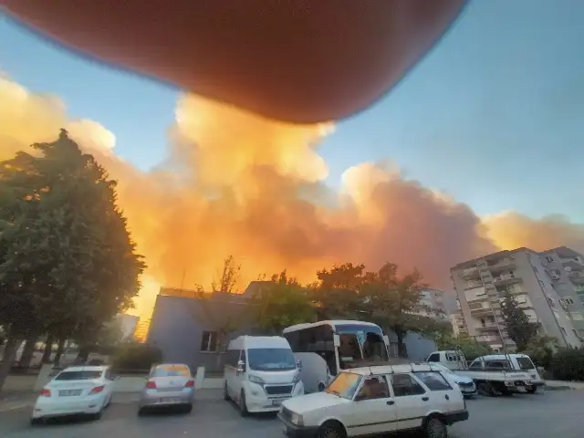 İzmir'deki yangın yerleşim yerlerine ulaştı