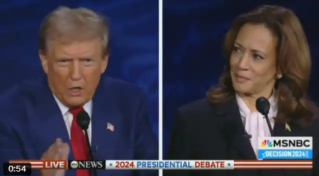 Harris ile Trump, canlı yayında ilk kez kozlarını paylaştı