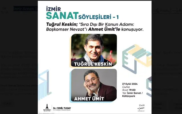 İzmir Sanat Söyleşileri’nin ilk konuğu Ahmet Ümit olacak