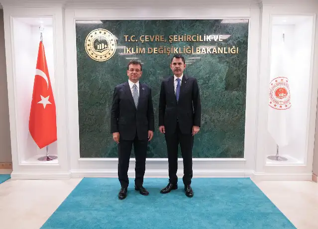 İmamoğlu'ndan Bakan Kurum'a ziyaret