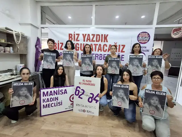 Kadınlar, Manisa'da katledilen Selda Eller için toplandı