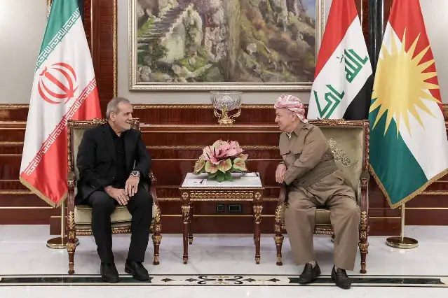 Barzani, İran Cumhurbaşkanı Pezeşkiyan ile Erbil’de görüştü