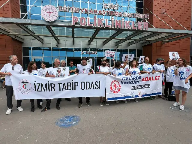 Sağlık emekçileri İzmir'de 28 haftadır "Vergide adalet" istiyor!