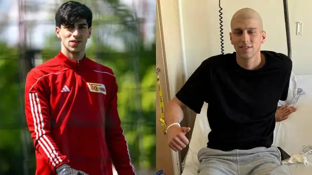 Genç kalecinin kanser nedeniyle bacağı kesildi