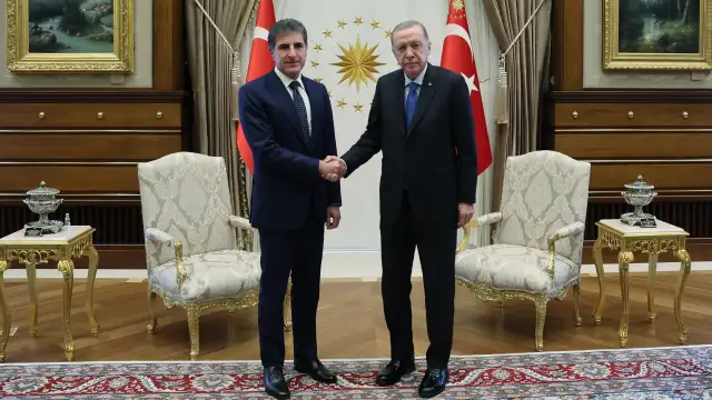 Erdoğan, Neçirvan Barzani ile görüştü