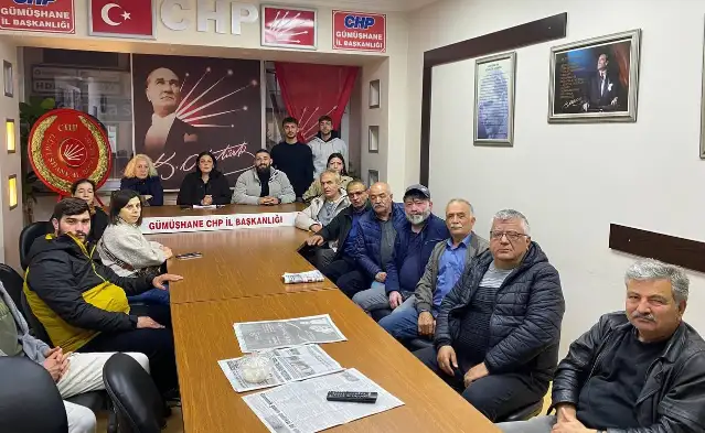 CHP Gümüşhane İl Başkanlığından Ahmet Özer’in tutuklanmasına tepki