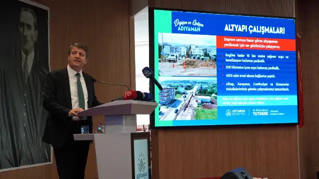 Adıyaman Belediye Başkanı Tutdere belediye borçlarını açıkladı