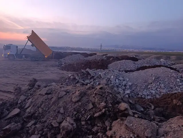 Adıyaman’da 4 Ayda 293 bin ton hafriyat kent dışına taşındı