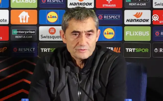 Athletic Bilbao Teknik Direktörü Ernesto Valverde: Şans eseri bir gol bulduk, çok mutluyum
