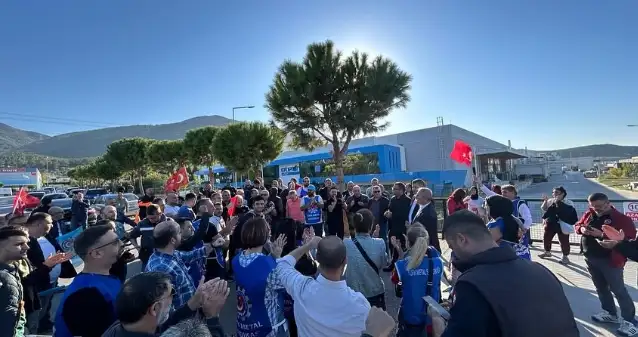 Manisa Bitron'da işçi eylemleri devam ediyor