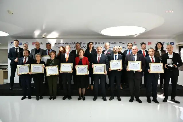 13 belediye Avrupa Yönetişim Mükemmelliği Markası almaya hak kazandı